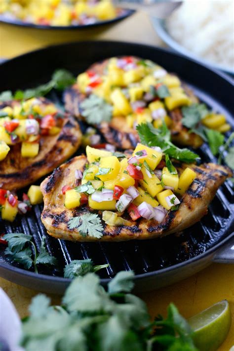 Grilled Cuban Mojo Chicken With Mango Salsa Simply Scratch