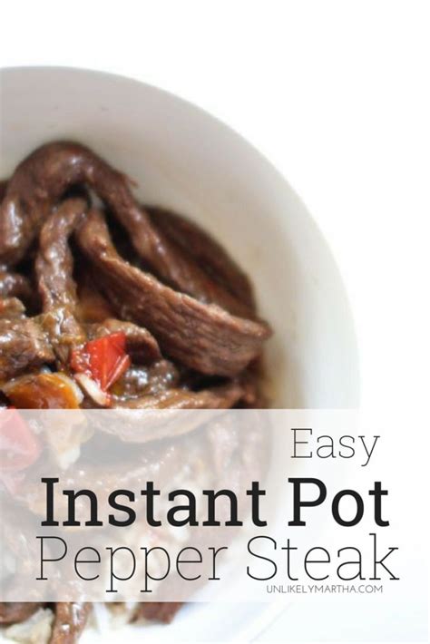 Delicious Instant Pot Pepper Steak Recipe