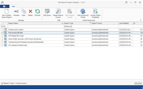 Using The Report Designer Interface Micro Focus File Reporter 3 6