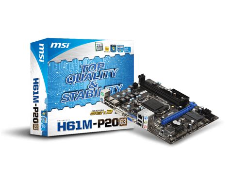 Specification H61m P20 G3 Msi Global The Leading Brand In High