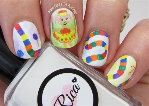 The Digit Al Dozen Does Childhood Day 5 Candy Land Nail Art Cute