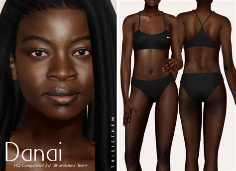 Danai Skin Sim Nose Preset ThisIsThem The Sims 4 Skin Sims 4