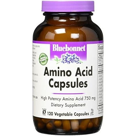 Bluebonnet Amino Acid Capsules, 120 Ct - Walmart.com - Walmart.com