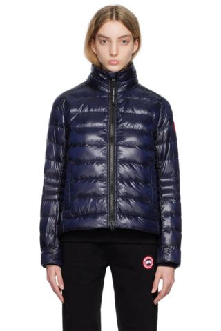 Canada Goose Navy Cypress Down Jacket SSENSE