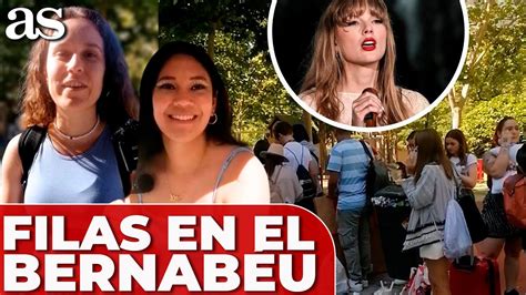 TAYLOR SWIFT FILAS en el SANTIAGO BERNABÉU para el CONCIERTO