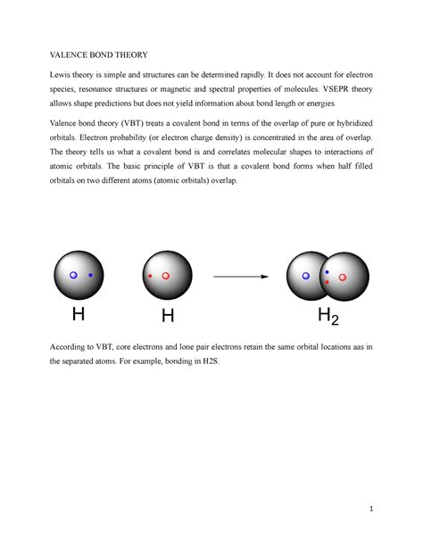 Lecture 13 Valence Bond Theory Lewis Theory Is Simple And Structures