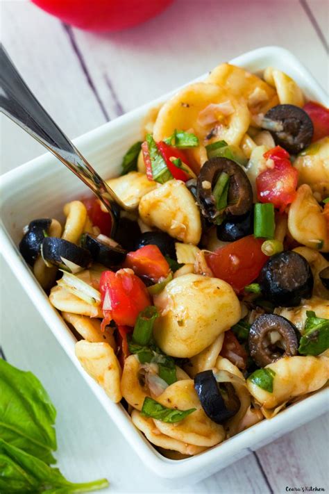 Healthy Orecchiette Pasta Salad Ceara S Kitchen