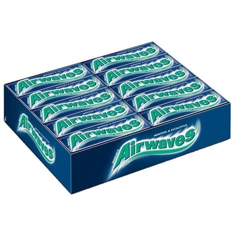 Airwaves Menthol And Eucalyptus Gum Wrigley 30 Paquets Achat Vente Chewing Gum Airwaves