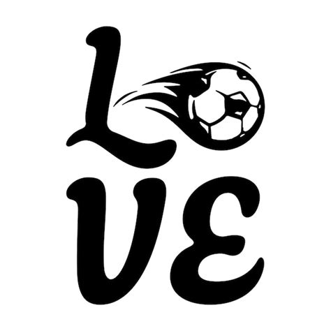 Premium Vector Peace Love Soccer Logo Vector Tshirt Design