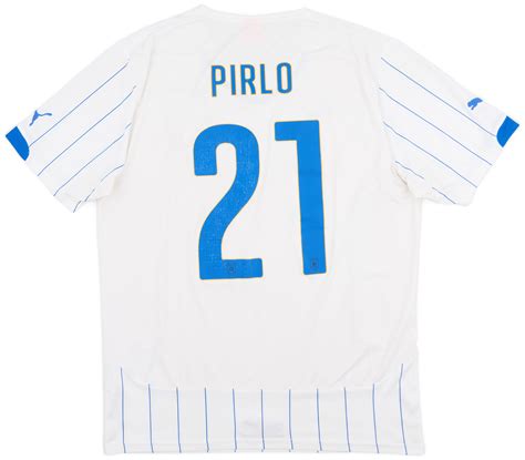 2014 15 Italy Away Shirt Pirlo 21 5 10 XL