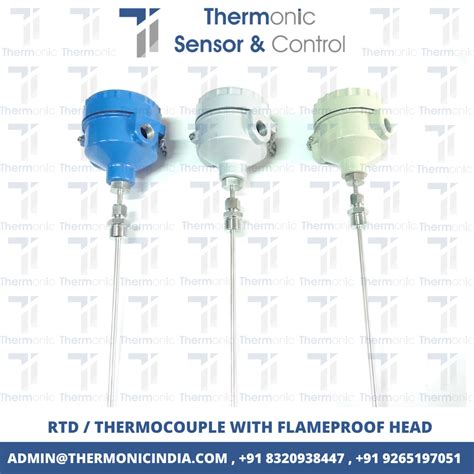 Thermonic FLP RTD Sensor 40 To 450 Deg C Model Name Number Th