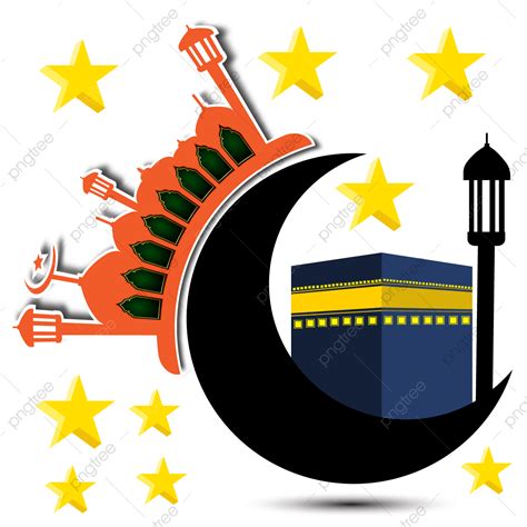 Hajj Pilgrimage Mecca Vector Png Images Hajj Eid Al Adha Kaaba Mecca