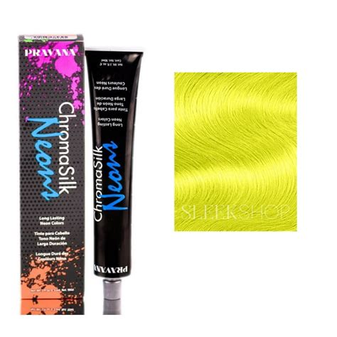 Neon Yellow Pravana Chromasilk Vivids Neons W Sleekshop Hair Rat Tail Steel Pin Comb For