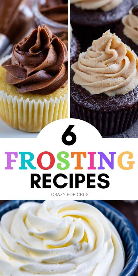 Most Popular FROSTING RECIPES for any dessert - Crazy for Crust