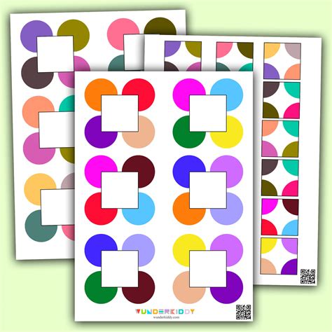 Printable Colored Circles Recognition Activity For Kids