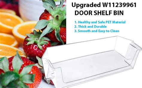 Amazon Upgraded W11239961 Refrigerator Door Bin Shelf Replacement