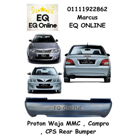 Proton Waja 2000 MMC Campro CPS Rear Bumper PP Plastic Malaysia BUMPER