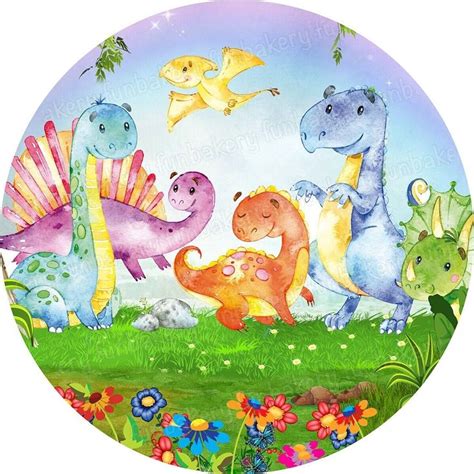 Dinosaurier Essbar Tortenbild Muffin Party Deko Geburtstag Neu Geschenk