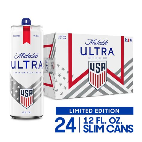 Michelob Ultra Superior Light Beer Domestic Lager 24 Pack 12 Fl Oz