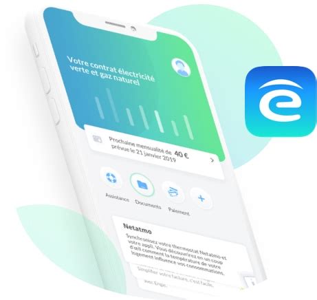 Application mobile ENGIE Gaz électricité pour iOS et Android