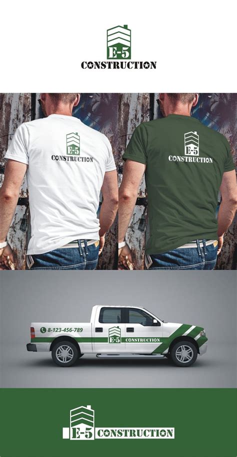 Green Logo Design for Construction Business