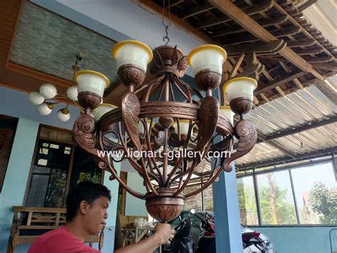 Lampu Gantung Robyong Minimalis Custom Kerajinan Tembaga Boyolali