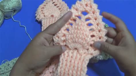 Bufanda Chalina O Cuello Hojitas En Relieves Tejido A Crochet Youtube