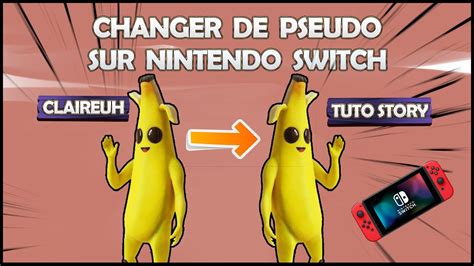 Comment Changer Son Pseudo Fortnite Sur Switch Youtube