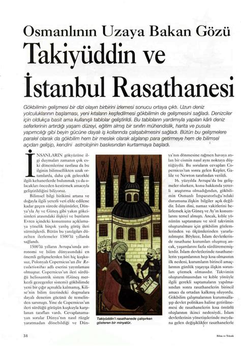 Takiyuddin Rasathanesi Bilim Teknik Takiy Ddin Ve Stanbul