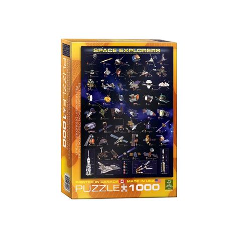 Eurographicspuzzles Space Explorers Jigsaw Puzzle 1000 Pieces