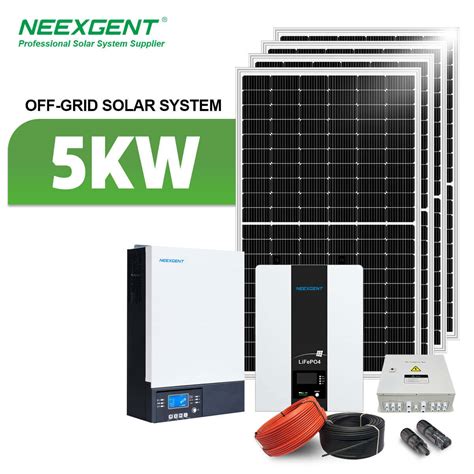 Neexgent Household Solar System 5kw Complete Off Grid Solar System Household Solar Systems Off