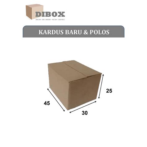 Jual Kardusbox Karton Polos Ukuran 45 X 30 X 25 Cm Double Wall