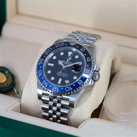 Rolex Gmt Master Ii Blnr Batgirl Vuodelta Full Set Longitudi