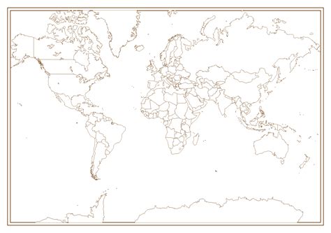 Blank Map Of The World Coloring Page Free Printable Coloring Pages Images