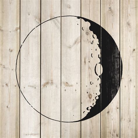 Moon Stencil - Reusable stencils at affordable prices | Stencil Revolution