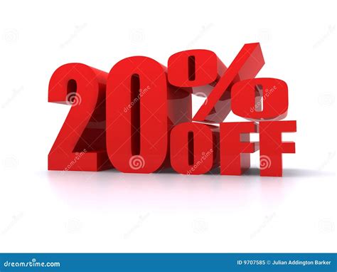 Percent Off Promotional Sign Stock Illustration Illustration Of