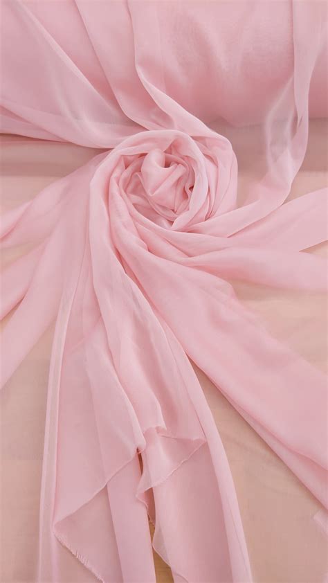 Pink Two Tone Chiffon Fabric Chiffon Fabric Sheer Fabric By The Yard Etsy