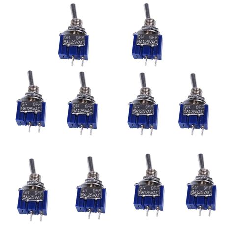 Pcs Mts Pin Spst On Off Position A V Ac Mini Toggle