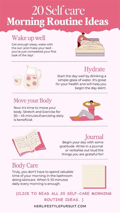 20 Best Self Care Morning Routine And Morning Rituals To Productively