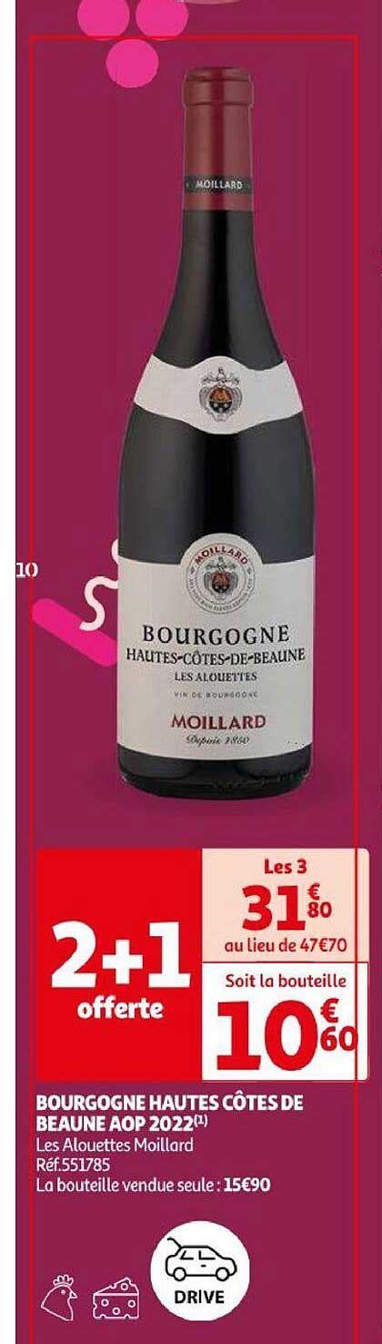 Promo Bourgogne Hautes C Tes De Beaune Aop Chez Auchan Icatalogue Fr