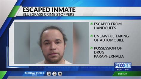 Lexington Police Searching For Escaped Inmate Youtube