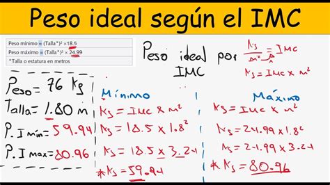 Dobd El Metrikus Oltalmaz Calcular Masa Corporal Y Peso Ideal Mujer