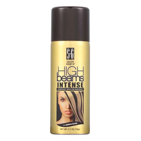 High Beams Intense Temporary Spray On Hair Color 30 Brown Black 2 7 Oz