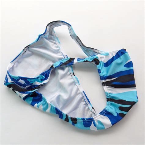 K377 P Multi Prints Mens String Bikini Narrow Waist Contoured Pouch Swim Fabric EBay