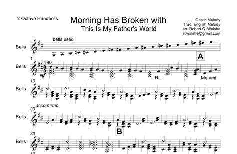 Morning Has Broken With This Is My Father S World For 2 Octave