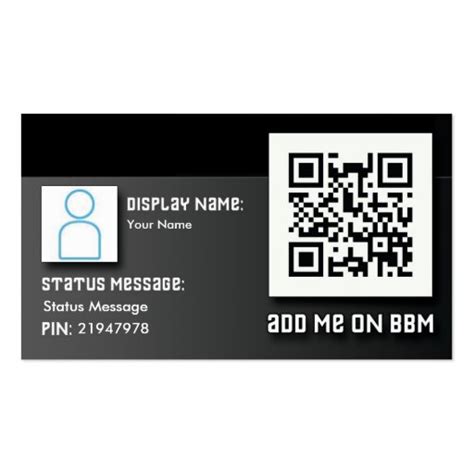 BBM Barcode Business Cards | Zazzle