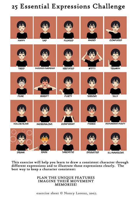 25 Essential Expressions Challenge By Mryoshiyoshi On Deviantart