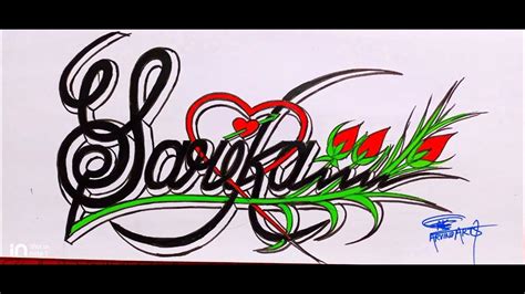 Sarika Name Tattoo Designcalligraphy Writing 3d Name Tattoo Drawing