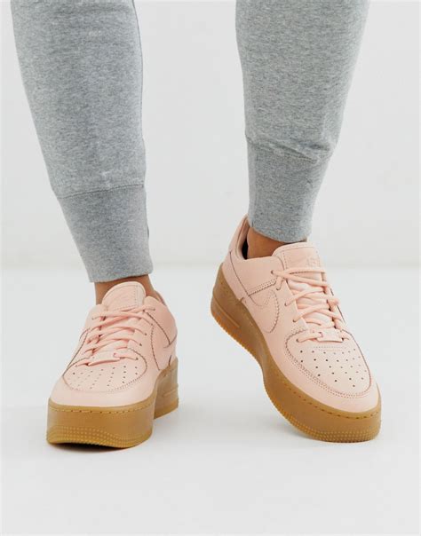 Nike Pale Gum Sole Air Force 1 Sage Low Trainers In Pink Lyst