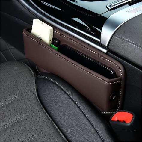 Amazon Ziciner Car Seat Gap Organizer Premium Leather Auto Seat